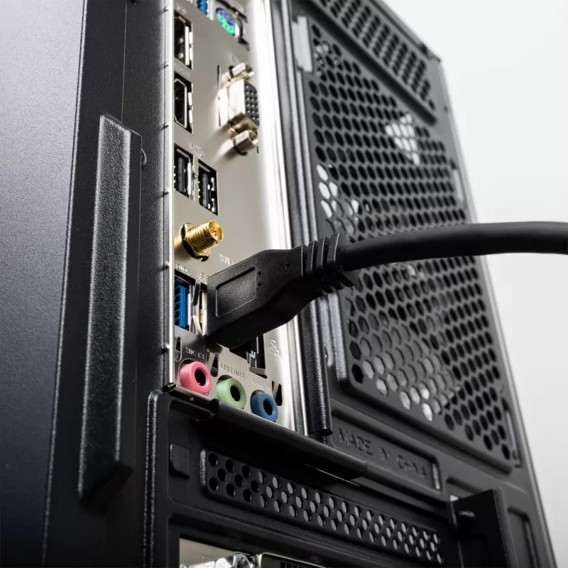 Gizzu USB 3.0 aktīvais pagarinātāja kabelis 5m - Melns