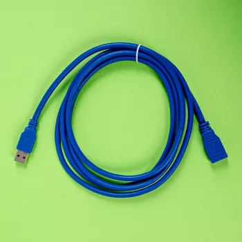 Gizzu USB 3.0 pagarinātājkabelis 2m – 5Gbps, vīrietis uz sievieti, melns
