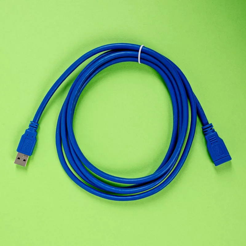 Gizzu USB 3.0 pagarinātājkabelis 2m – 5Gbps, vīrietis uz sievieti, melns