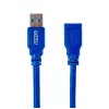 Gizzu USB 3.0 pagarinātājkabelis 2m – 5Gbps, vīrietis uz sievieti, melns