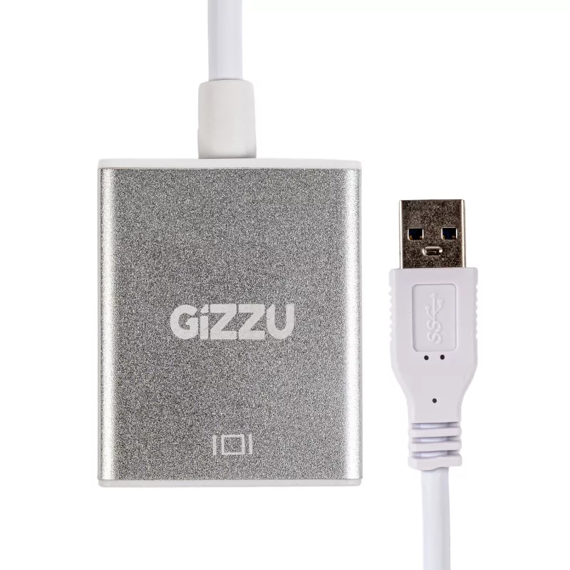 Gizzu USB 3.0 uz HDMI adapteris - Full HD 1080p video izvade, melns