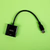 Gizzu USB 3.0 uz VGA adapteris – Full HD 1080p ārējais video pārveidotājs, USB-A vīrietis uz VGA sieviete, ar kopnes barošanu, melns