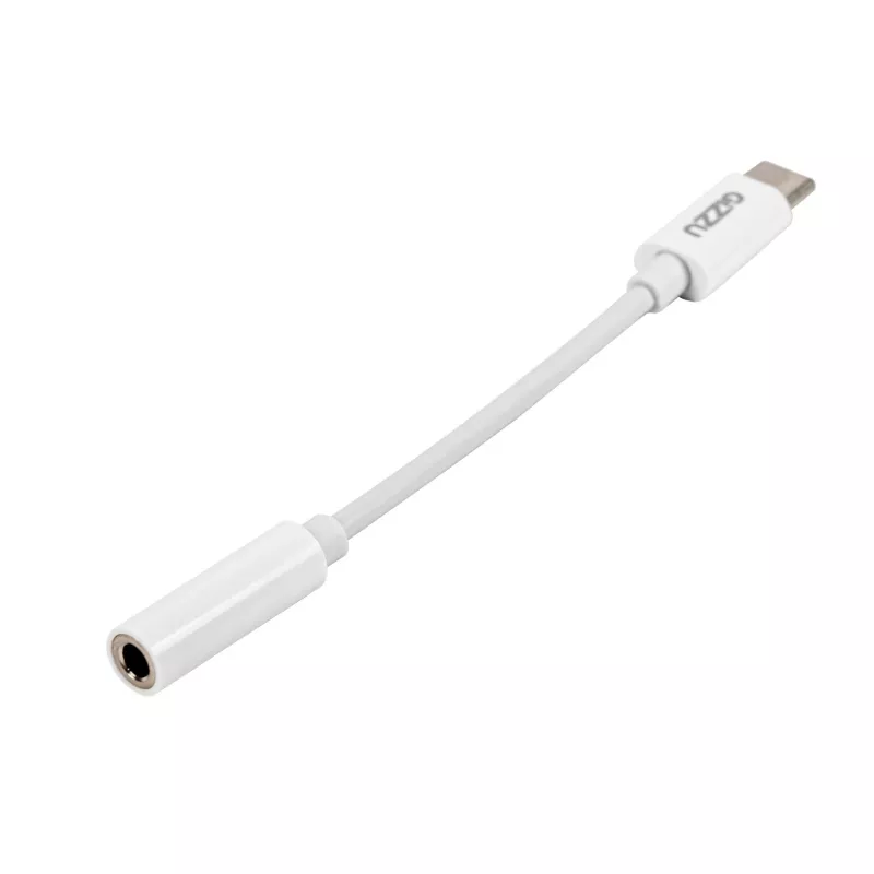 Gizzu USB Type-C uz 3,5 mm AUX audio adapteris - balts