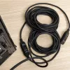 Gizzu USB3.0 aktīvais pagarinātāja kabelis 10m – 5Gbps SuperSpeed retranslatora kabelis ar signāla pastiprinātāju, USB-A vīrietis uz sievieti, barošana no kopnes ar papildu DC portu, melns