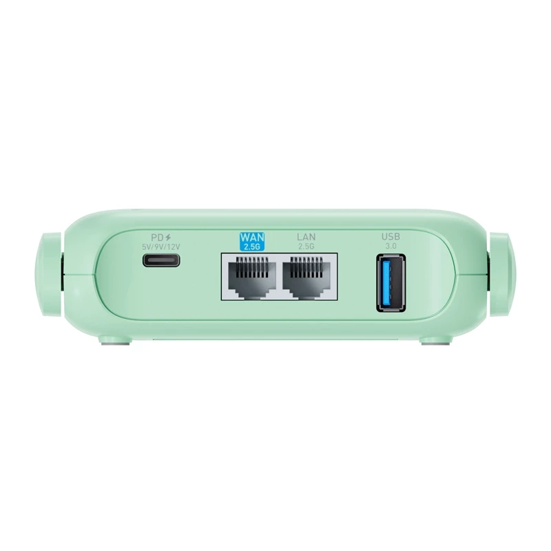 GL.iNet Beryl 7 Wi-Fi 7 maršrutētājs GL-MT3600BE - divjoslu, 2.5G Multi-Gigabit, OpenWrt, VPN, USB 3.0, melns
