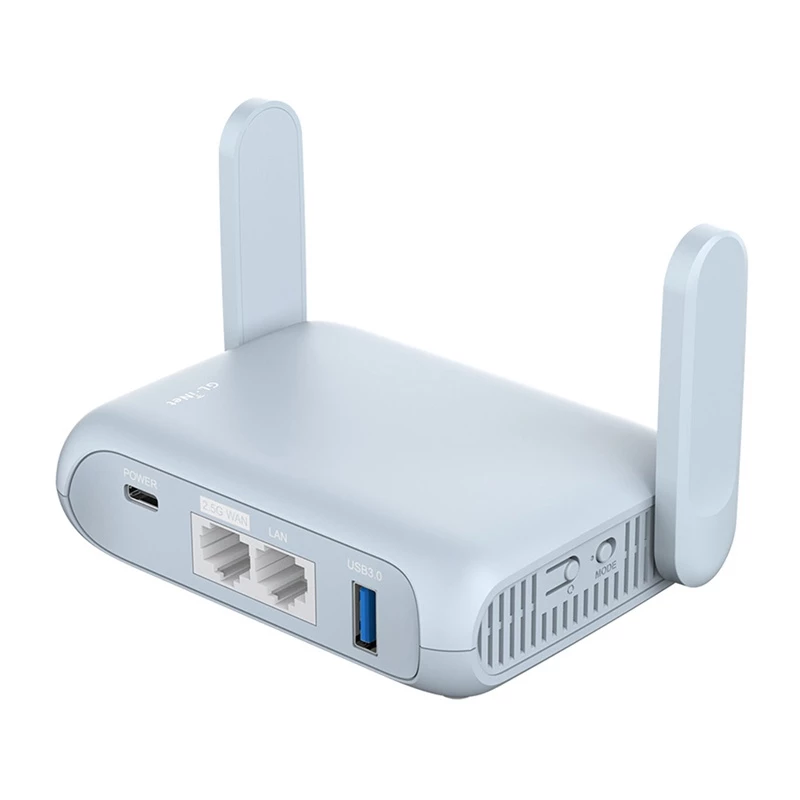 GL.iNet Beryl AX GL-MT3000 kabatas izmēra Wi-Fi 6 ceļojumu maršrutētājs, AX3000 divjoslu, 2.5G WAN, 1G LAN, USB 3.0, OpenWrt, VPN, WireGuard, OpenVPN, WPA3, AdGuard Home