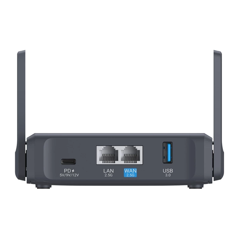 GL.iNet Slate 7 AC750 divjoslu gigabitu bezvadu maršrutētājs ar OpenWrt, USB 2.0, MicroSD slotu, VPN atbalstu