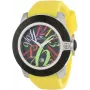 GLAM ROCK GR32036 Sieviešu Šveices kvarca hronogrāfa pulkstenis 44mm Melns silikons