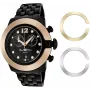 GLAM ROCK GR32183 Vīriešu Šveices kvarca rokas pulkstenis 44mm Melns silikons