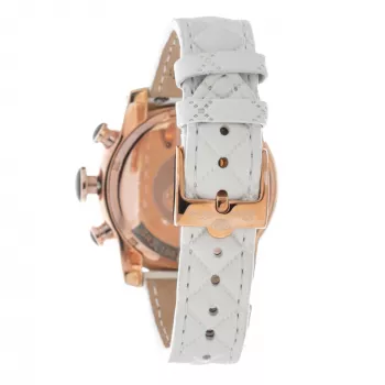 GLAM ROCK Sieviešu kvarca pulkstenis GR32166R 44mm Balta silikona siksniņa
