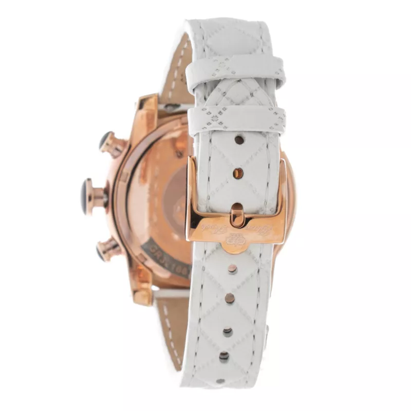 GLAM ROCK Sieviešu kvarca pulkstenis GR32166R 44mm Balta silikona siksniņa