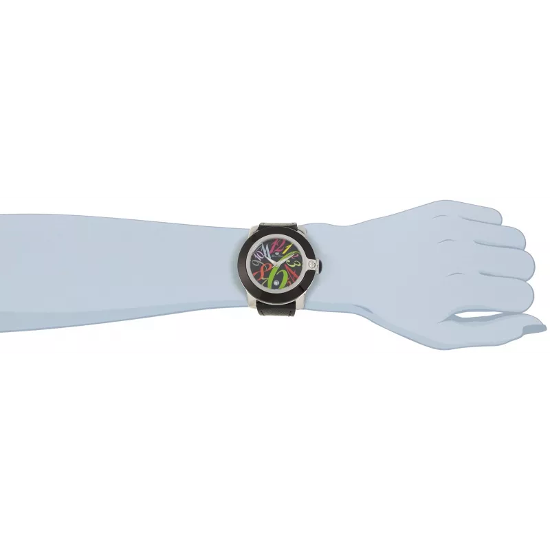 GLAM ROCK Sieviešu pulkstenis GR32018 Miami kolekcija 44mm Šveices kvarcs Nerūsējošais tērauds Āda Melns