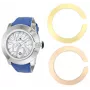 GLAM ROCK Sieviešu pulkstenis GR32080 Miami 44mm Swiss Quartz Balts Silikons