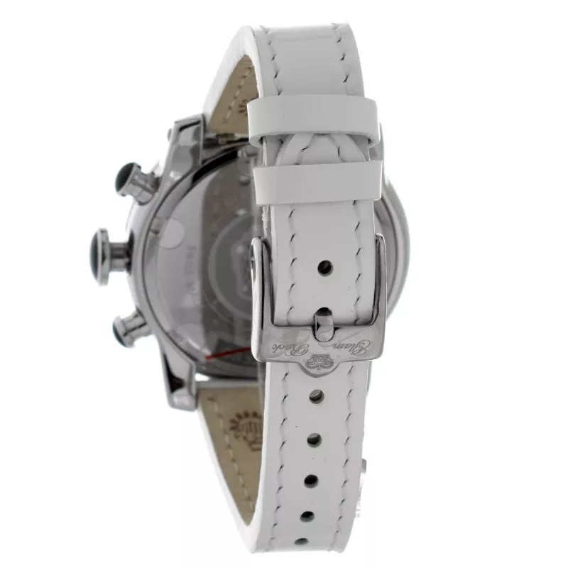 GLAM ROCK Sieviešu pulkstenis GR32153 44mm Šveices kvarcs balts Mother of Pearl ciparnīca balta ādas siksniņa