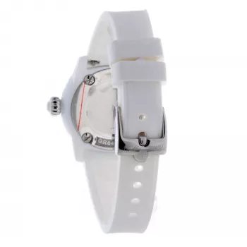 GLAM ROCK Sieviešu pulkstenis GR64005 (40mm) - Šveices kvarcs, balts keramikas ietvars, silikona siksniņa