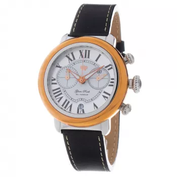 GLAM ROCK Sieviešu pulkstenis GR77123 40mm Šveices kvarcs Balta āda