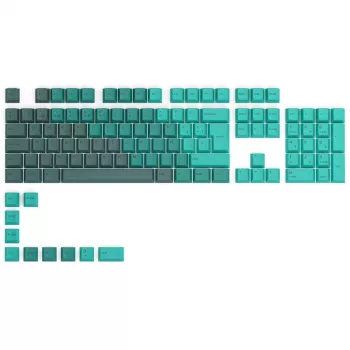 Glorious GPBT Keycaps - 115 PBT taustiņi, ISO, ES izkārtojums, Rain Forest