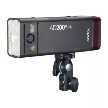 Godox AD200Pro II kabatas zibspuldzes komplekts ar atklātu spuldzi un Fresnel galvu, 200Ws, TTL/HSS, 2.4GHz X sistēma