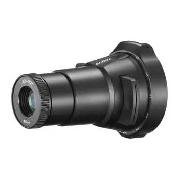 GODOX AK-R21 projekcijas uzgalis apaļgalvas zibspuldzēm ar 65mm objektīvu, 8 gobo, krāsu filtriem, magnētisko stiprinājumu