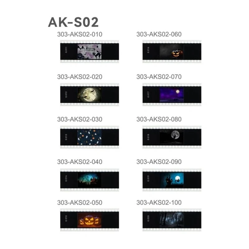 Godox AK-S02 2 slaidu komplekts AK-R1 komplektam – žalūziju un punktu raksta radošo efektu slaidi