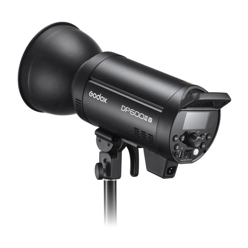 Godox DP600IIIV 600Ws studijas zibspuldze ar 30W LED modelēšanas lampu, 2.4G bezvadu X sistēmu, Bowens stiprinājumu