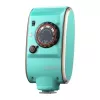 GODOX LUX Senior zibspuldze (zaļa) Retro uz kameras zibspuldze ar automātisko/manuālo režīmu, iebūvētu akumulatoru, OLED displeju, salokāmu reflektor