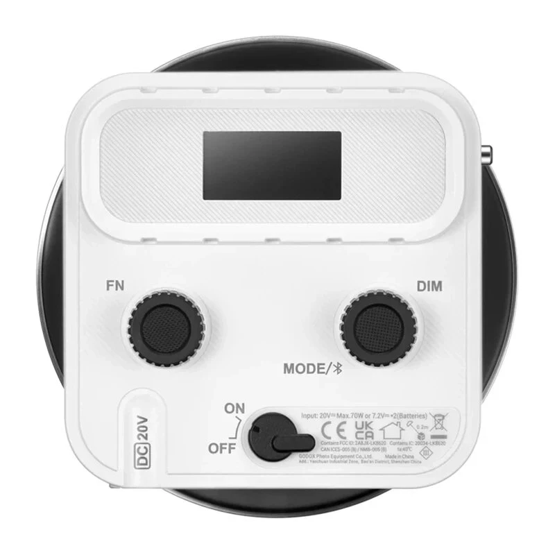Godox ML60II Bi-Color LED video gaismas komplekts (60W, 2800K-6500K, CRI 96+, TLCI 97+, lietotnes vadība, NP-F akumulatora opcija)