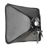 Godox SFGV8080 80x80cm sudraba režģa softbox ar Bowens stiprinājumu, 40° režģis, iekšējie un ārējie difuzori, ātra uzstādīšana