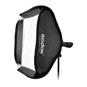 Godox SFGV8080 80x80cm sudraba režģa softbox ar Bowens stiprinājumu, 40° režģis, iekšējie un ārējie difuzori, ātra uzstādīšana