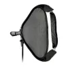 Godox SFUV5050 salokāms kvadrātveida softbox 50x50cm ar S-Type stiprinājumu, sudraba iekšpusi, noņemamiem difuzoriem un pārnēsāšanas somu