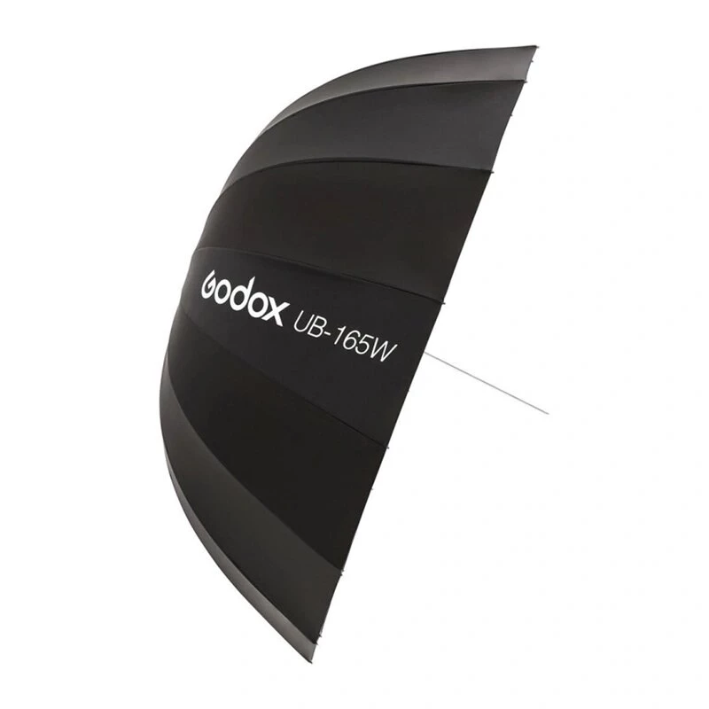 GODOX UB-165W 165cm Paraboliskā atstarojošā lietussargs ar 16 sudraba ribām un pārnēsāšanas somu