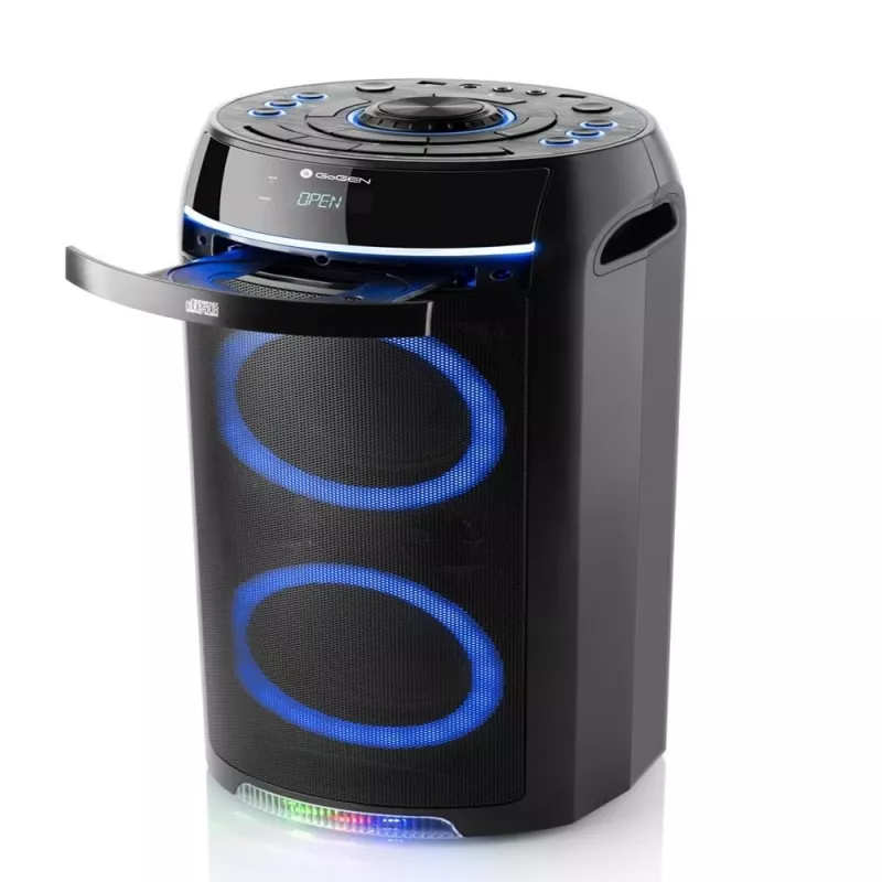 Gogen BPS736CD Bluetooth skaļrunis ar CD, FM radio, USB, AUX, melns