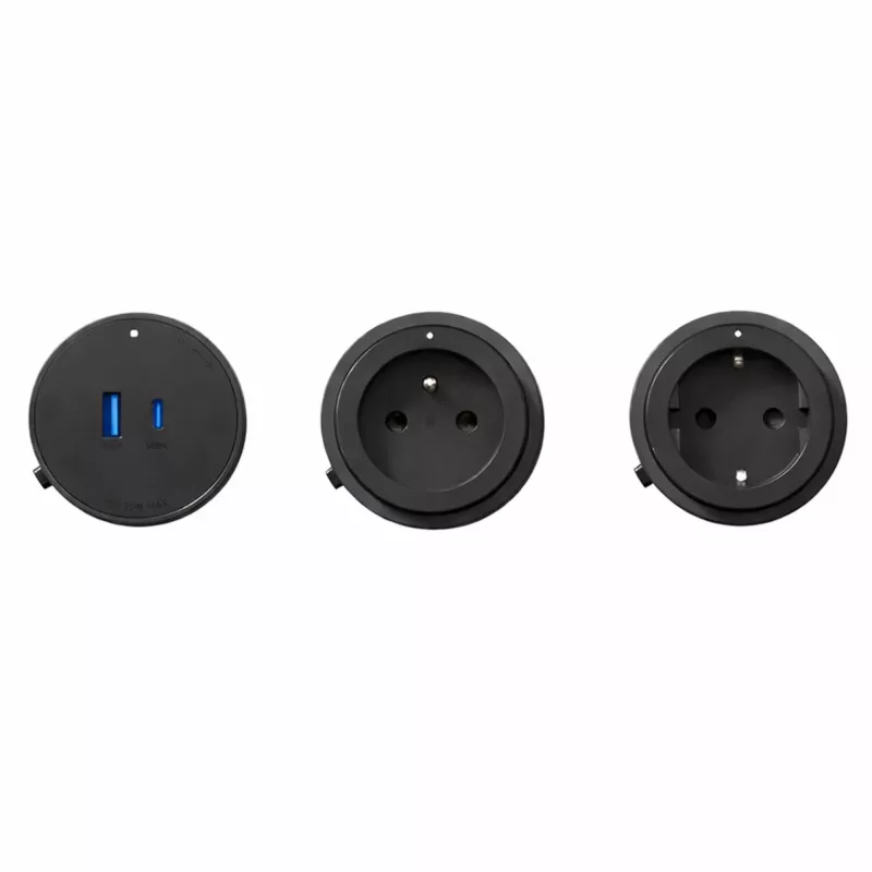 GONEO Power Track Adapter USB + USB-C Melns