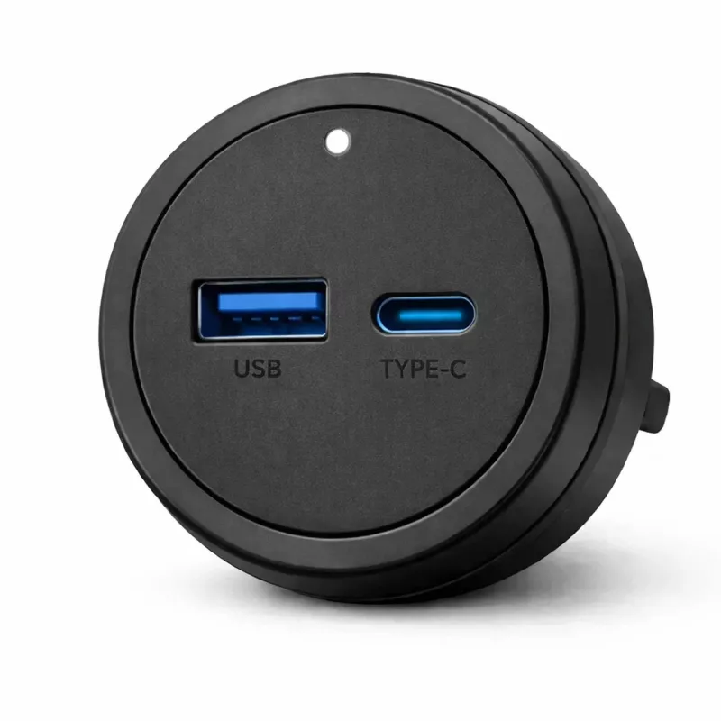 GONEO Power Track Adapter USB + USB-C Melns