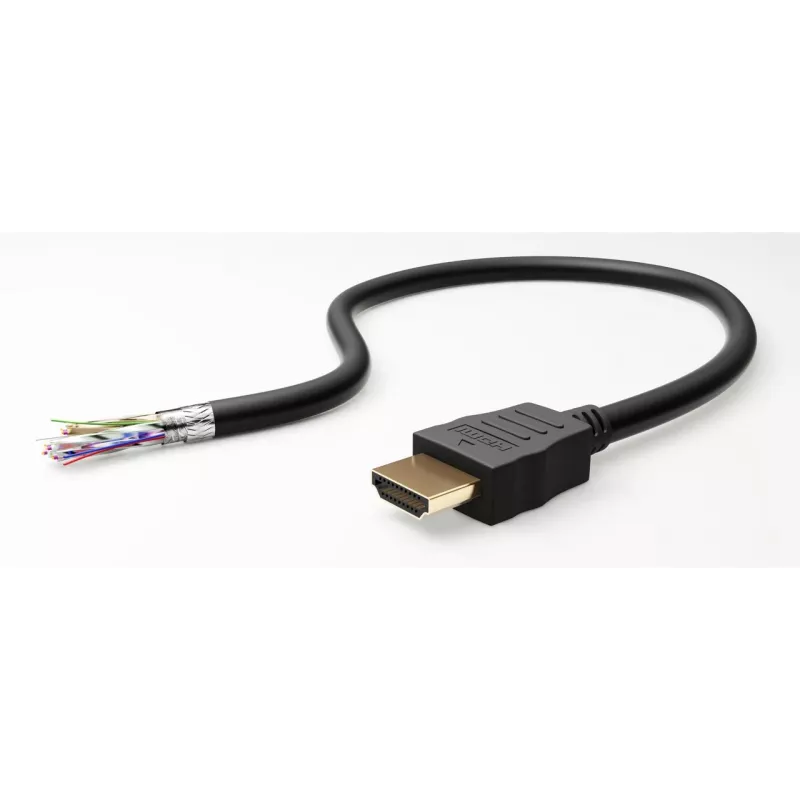Goobay 80105 mīksts ātrgaitas HDMI kabelis ar Ethernet - 5m melns