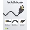 Goobay 80105 mīksts ātrgaitas HDMI kabelis ar Ethernet - 5m melns