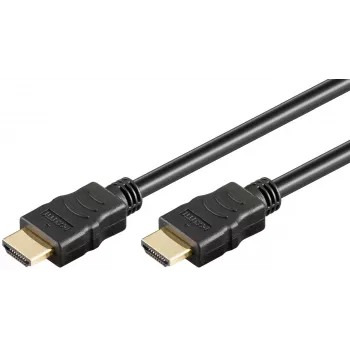 Goobay 80105 mīksts ātrgaitas HDMI kabelis ar Ethernet - 5m melns