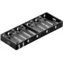 Goobay BH AA 10xL pasīvais bateriju turētājs 10 AA baterijām, sērijveida savienojums, 15V izeja, melns 11986