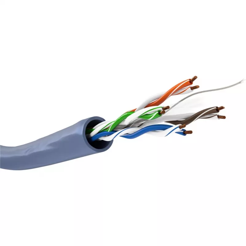 Goobay Cat 6a U/UTP tīkla kabelis, 305 m, ciets varš, AWG 23, LSZH, zils (96097)