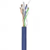 Goobay Cat 6a U/UTP tīkla kabelis, 305 m, ciets varš, AWG 23, LSZH, zils (96097)