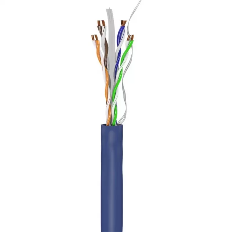 Goobay Cat 6a U/UTP tīkla kabelis, 305 m, ciets varš, AWG 23, LSZH, zils (96097)