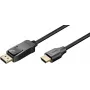 Goobay DisplayPort uz HDMI kabelis 1,8 m 4K UHD melns 80527