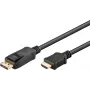 Goobay DisplayPort uz HDMI kabelis 1m 4K@30Hz ar zelta pārklājumu 80522
