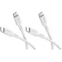 Goobay komplekts 2x USB-C silikona kabelis, 1,5 m, balts (81244)