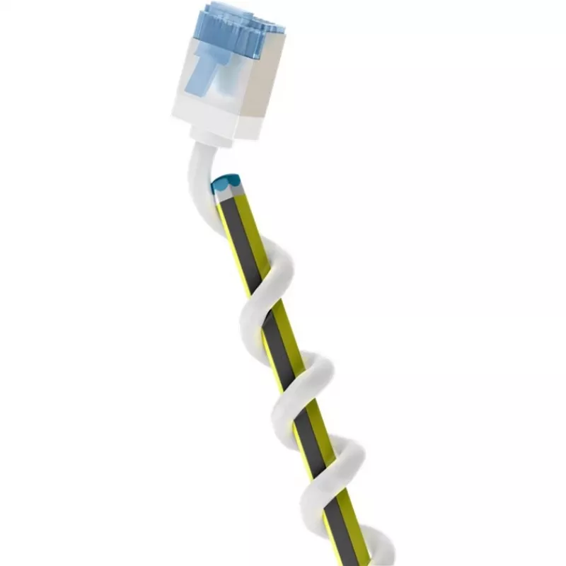 GOOBAY Ultra-Flexible Cat.6a Slim Patch vads, U/FTP, Balts, 3 m, Īpaši īsi savienotāji