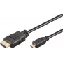Goobay Ultra High-Speed HDMI kabelis Micro-HDMI 8K 60 Hz 2 m Melns