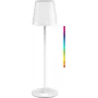 Goobay bezvadu LED galda lampa, izmērs M, 38 cm, RGBW, balta (76568)