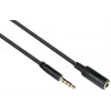 Good Connections 3,5 mm 4 polu TRRS audio pagarinājuma kabelis, vīrišķais uz sievišķo, 1,5 m, melns AS-35V4B15
