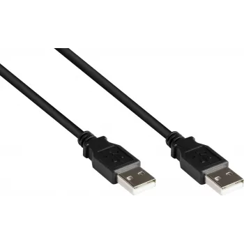Good Connections Alcasa USB 2.0 kabelis A uz A, 0,5 m, melns