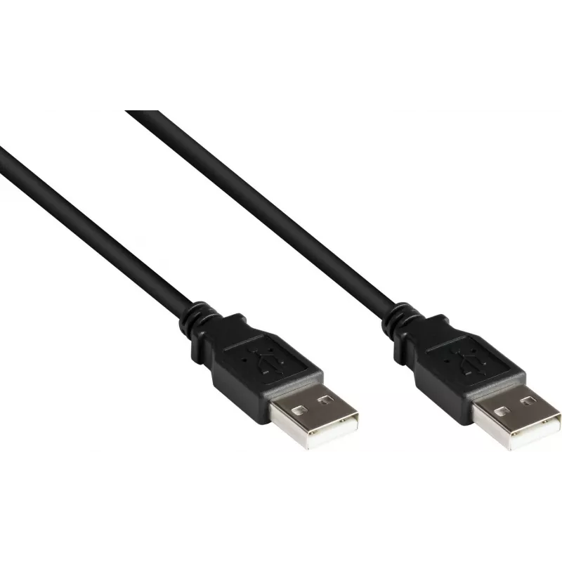 Good Connections Alcasa USB 2.0 kabelis A uz A, 0,5 m, melns